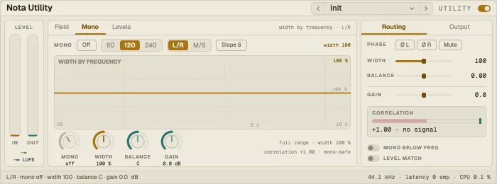 Nota Utility, Mono tab